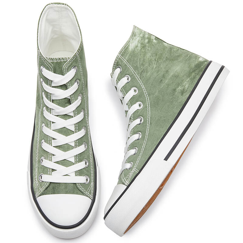 2309 Green High Top Canvas Shoes