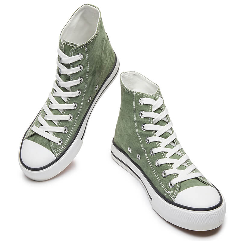 2309 Green High Top Canvas Shoes