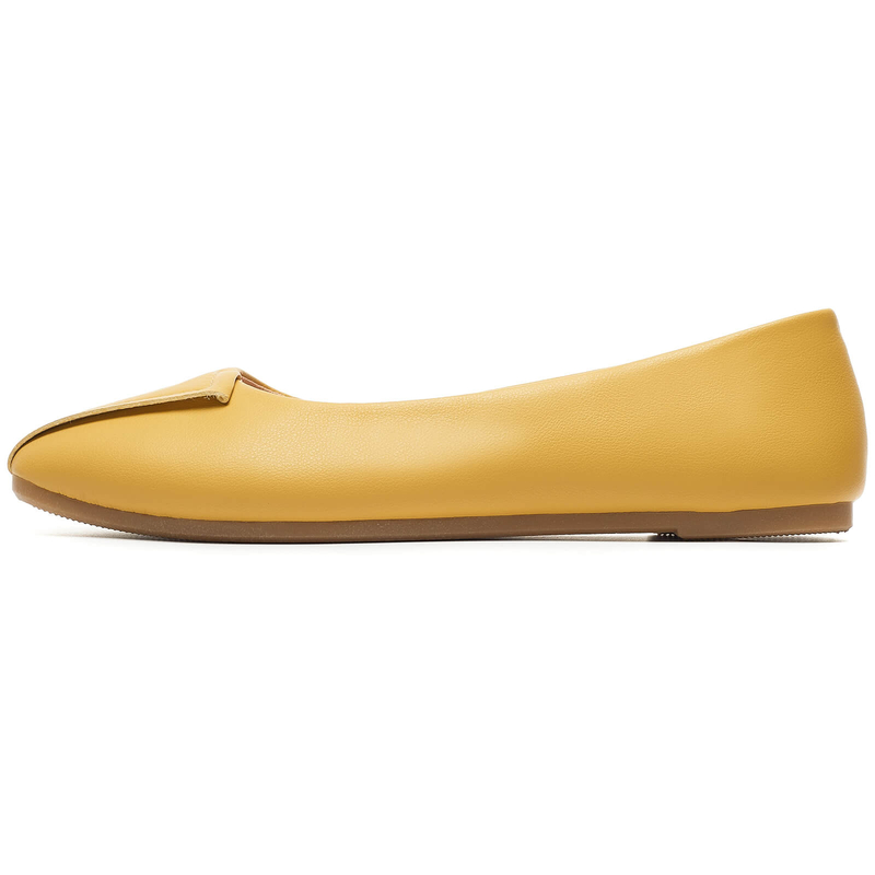 83037 Yellow Flats Dress Shoes for Work
