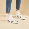 2311 Pink High Top Canvas Shoes