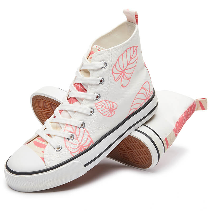 2311 Pink High Top Canvas Shoes
