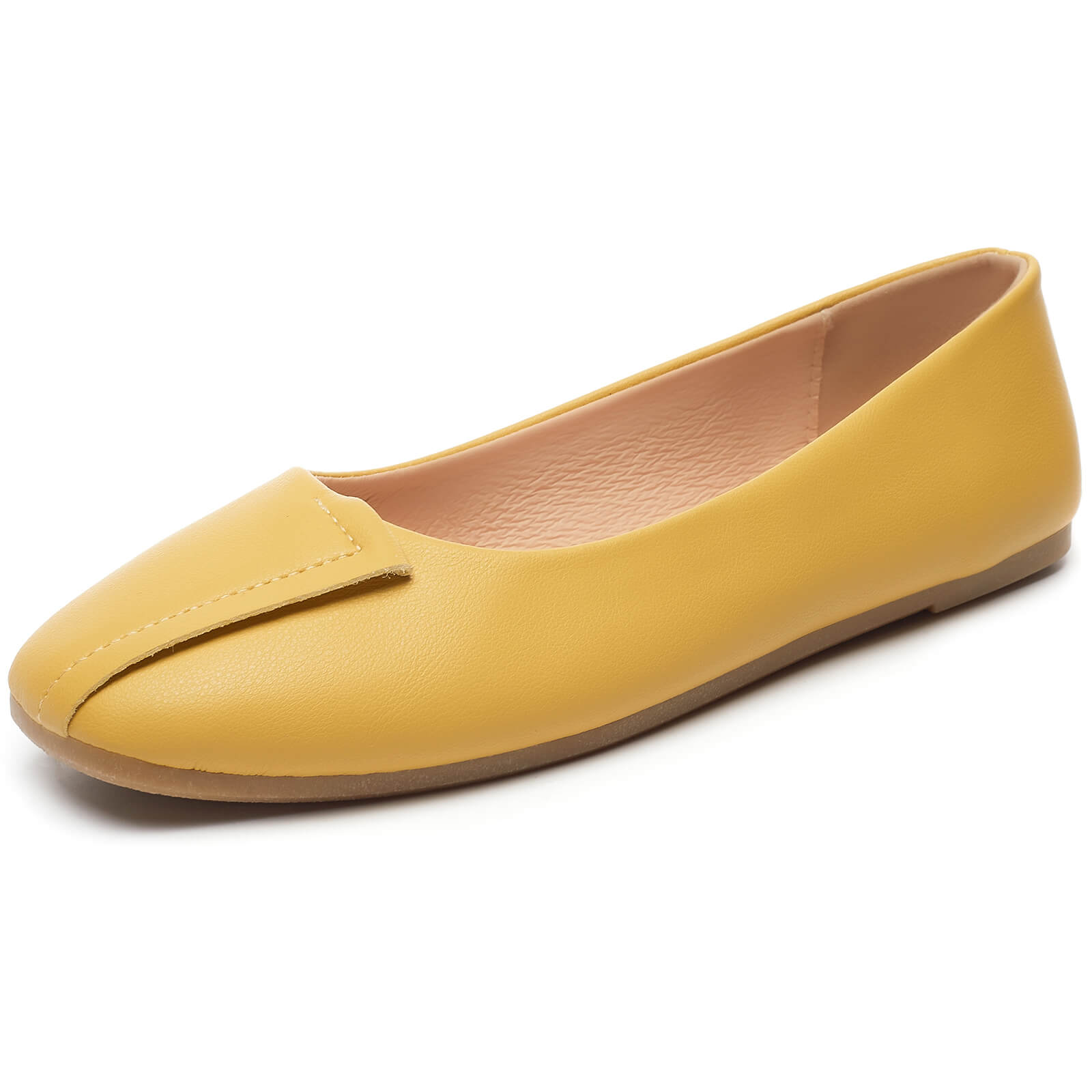 83037 Yellow Flats Dress Shoes for Work